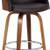 1, Armen living, brown walnut swivel chair 5 thumbnail