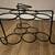 Wrought-iron, tabletop wine rack 6 bottles Stylish space-saver 4 thumbnail