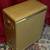Mid-century metallic gold flecked quilted bench top hamper 8 thumbnail