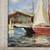 Vintage Painting of Sallboat in Gilded Frame 4 thumbnail