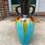 Kirkland’s 18” Turquoise and Brown Ceramic Vase 4 thumbnail