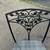 VINTAGE MARBLE TOP CAST IRON BISTRO TABLE WITH CHAIRS 3 thumbnail