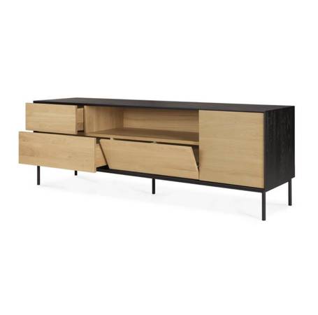 Solid Oak TV Ethnicraft media console 1
