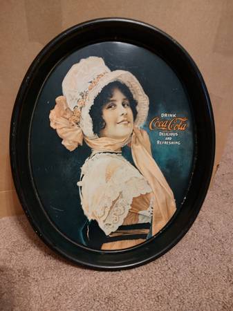 Vintage Metal Coca-Cola Serving Tray 1