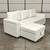 New White Leather Sofa Bed Sectional / Couch with Chaise (Can Deliver) 7 thumbnail