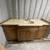 70.5"W Med Brown MasterCraft Bathroom Vanity Stone Top Soft Close Used 1 thumbnail