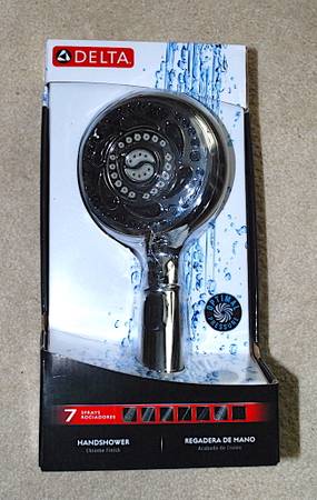 Delta 7-Spray Setting / Chrome Handheld Showerhead 1