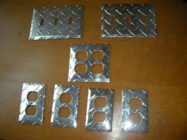 stainless steel commercial grade deco outlet, switchplate covers 1