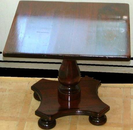 Ethan Allen Mid-Century Heirloom Pedestal Cocktail Table 1