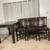 Counter Height Dining Table & 6 Chairs With Brown Seats & Light Seat C 5 thumbnail