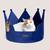 new nandog large crown pet dog cat bed royal blue 2 thumbnail