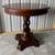 Vintage Round Drum Table Barley Twist Pedestal Hand carved Mahogany Entry Stand 1 thumbnail