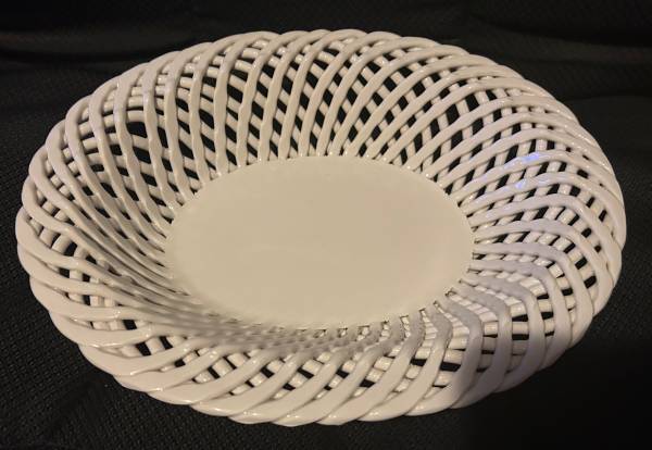 Decorative Lanzarin Ceramiche Basketweave Ceramic Bowl 1
