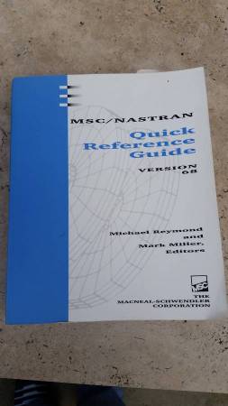 MSC/NASTRAN Quick Reference Guide Version 68 1