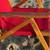 BRAND NEW! Portable Wood Red Lounge Chair with Removable Leg Rest 9 thumbnail