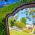 Graceful Art Noveau mirror-simple design-hand bevelled glass 2 thumbnail