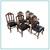 Guy Chaddock Melrose Collection Country English Black Leather Dining C 1 thumbnail