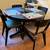 6 seat dining table folding built-in leaf 2 thumbnail
