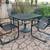 Patio table, 4 chairs, umbrella stand 2 thumbnail
