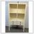 Chinoiserie Zen Ivory Finish Bookcase 3 thumbnail