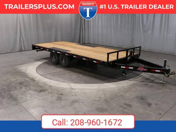 2026 Interstate 8.5 X 20 Deckover Equipment 14K Trailer Black 1