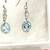 Brand new Sterling silver earrings with 8 karat size aquamarines 2 thumbnail