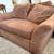 Free brown couch and love seat and table stand 3 thumbnail