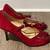 Women's Suede Leather 3"H  Heel Shoes, Sz. 8.5 Caramel, Sz. 8 Merlot 8 thumbnail
