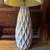 Vintage geometric diamond pattern ceramic lamp 2 thumbnail