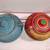 MCM Haeger Pottery set, pair of antique painted bowls, Space Age bank 17 thumbnail