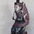 Thai wooden 28" sculpture of a kneeling Teppanom sacred angel guardian 8 thumbnail