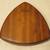 Triangular Hardwood Bowl by David Levy Creations, Used 2 thumbnail
