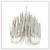 Arteriors Tilda White Chandelier, Small 1 thumbnail