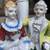 French Royal Court Couple Lamp Mid Century Ceramic Andrea Sadek Japan 6 thumbnail