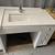 46"W White Irpinia Bathroom Vanity Quartz Top Soft Close Dovetail Used 2 thumbnail