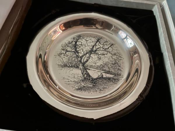 Sterling Silver Plate Franklin Mint James Wyeth 1972  6.37 ozt 1