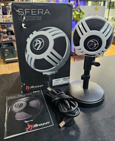 Arozzi Sfera  - White USB microphone 1