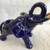 Pair of ceramic blue elephants 3 thumbnail