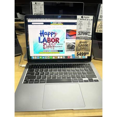 Apple 13" MacBook Air Retina 3.2 M1 8GB Ram 256GB SSD 2020 1