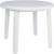 WANTED White Round Plastic Outdoor Table with Umbrella Hole 3 thumbnail