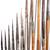 FIFTY-FIVE BAMBOO ARROWS CARVED OCEANIC 10 thumbnail