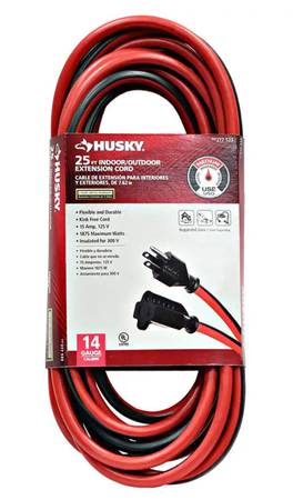 Husky 25 ft. 14/3 Indoor/Outdoor Extension Cord 1