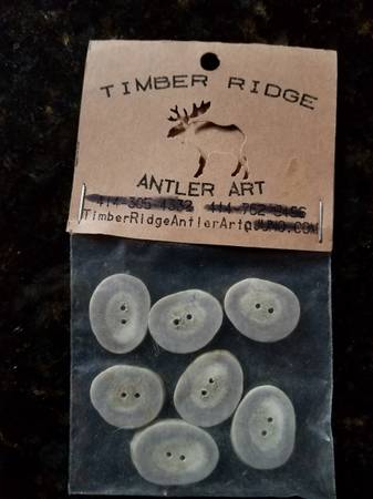 Set of Buttons made from Bambi's dad's rack 1