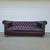 Amazing Burgundy Leather Chesterfield Sofa 3 thumbnail
