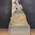 VTG COMPLETE half doll figurine, lady with Blue bonnet. 3 thumbnail