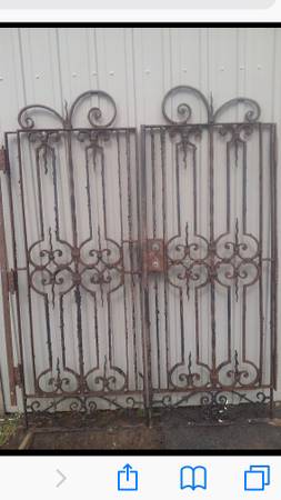 Beautiful Hand forged vintage gates 1