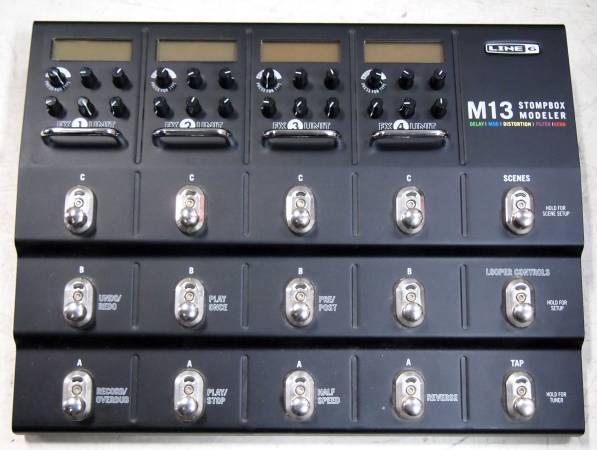 Line 6 M13 - Stompbox Modeler  Pedal Board 1