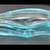Michael Shearer Blue Spirit Art Glass Approx 9" Long Signed 1996 3 thumbnail