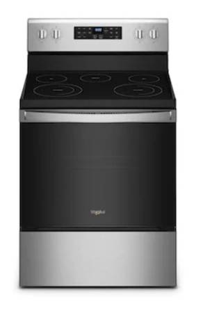 New Whirlpool Electric Freestanding Stove with Warranty 1