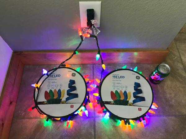 LED String Lights - 150 C-5 Multicolor 37.2’ long (2 reels available) 1